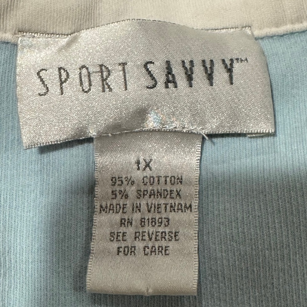 Casual Light Blue Short Sleeve Polo with Stripes - Picture 5 of 8